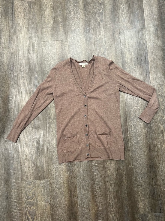 Liz Claiborne Sweaters - Women's Lightweight V-Neck Cardigan Sweater - Brown Liz Claiborne